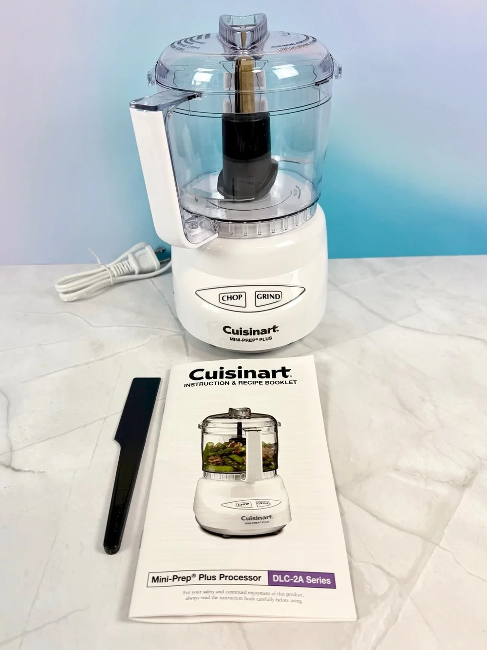 Cuisinart White and Clear Mini Food Processor